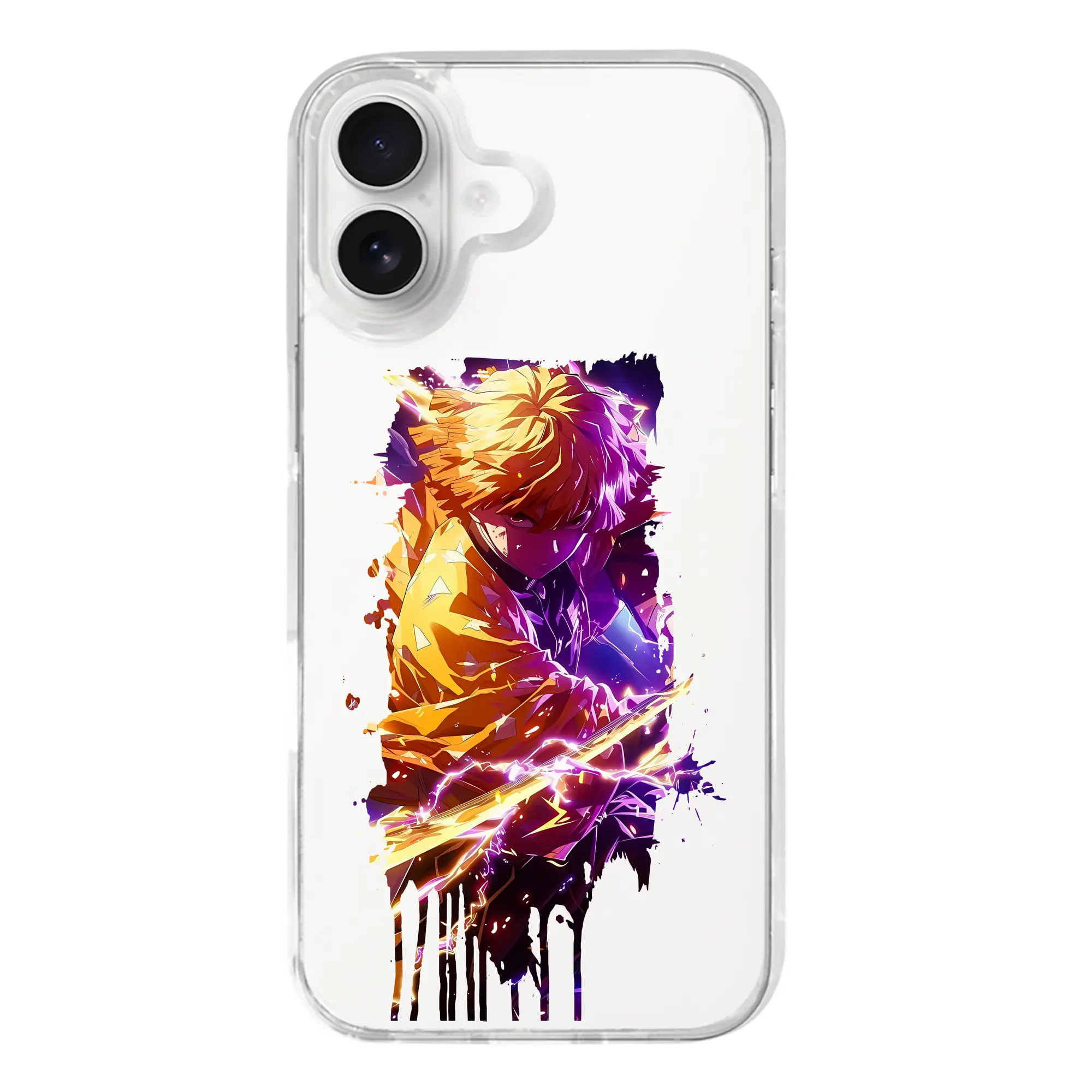 鬼滅の刃 グッズ,我妻 善逸 - iPhone 17シリーズ 透明スマホケース – 薄型・耐衝撃・精密フィット保護カバー